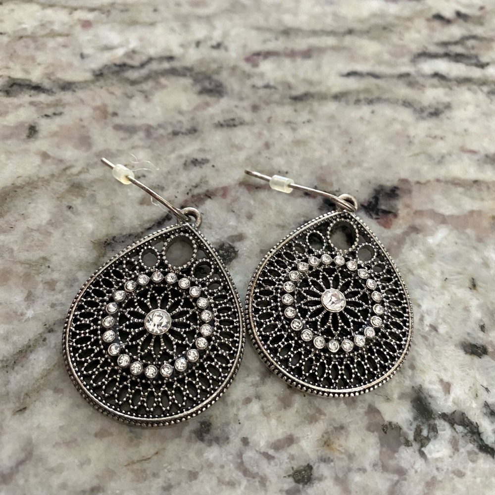 Silver earrings